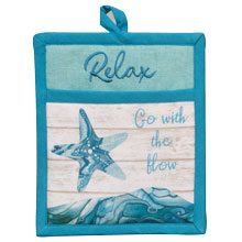 Relax, Go With The Flow Pocket Oven Mitt