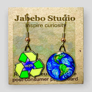 Reduce, Reuse, Recycle Earrings