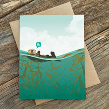 Load image into Gallery viewer, Hi Sea Otter Card
