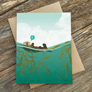 Hi Sea Otter Card