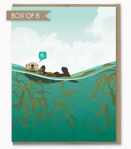 Hi Sea Otter 8 Card Gift Set