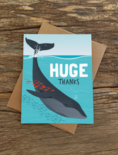 Load image into Gallery viewer, Huge Thanks Whale Card
