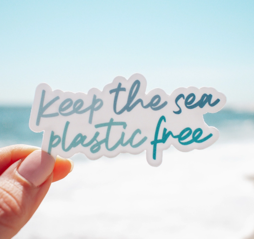 Keep the Sea Plastic Free Vinyl Sticker