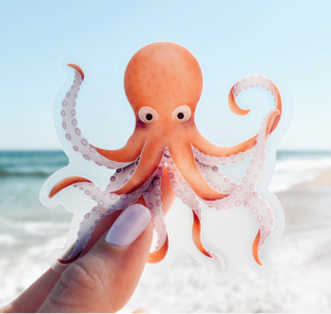 Octopus Clear Vinyl Sticker