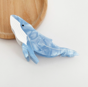 Whale Claw Clip - Light Blue