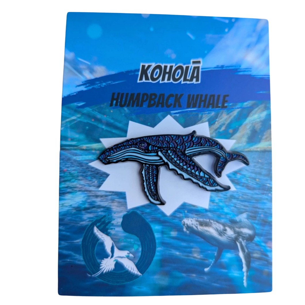 Hawaiian Humpback Whale Enamel Pin