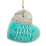 Sandy Heart Ceramic Beach Ornament