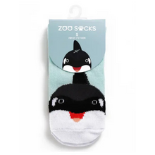 Load image into Gallery viewer, Kids' Zoo Socks - Orca
