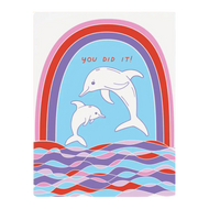 Dolphin Congrats Card