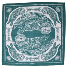 Load image into Gallery viewer, Teal Otter Bandana
