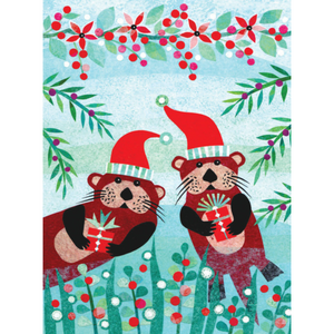 Otter Buddies Holiday Card Set