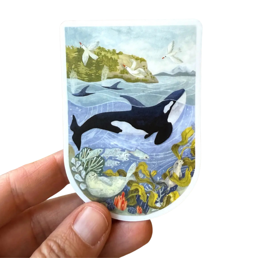 Marine Layer Orca Sticker