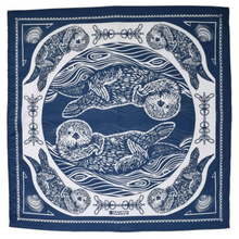 Load image into Gallery viewer, Navy Blue Otter Bandana
