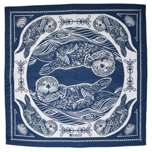 Navy Blue Otter Bandana
