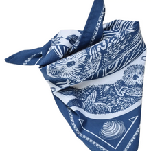 Load image into Gallery viewer, Navy Blue Otter Bandana
