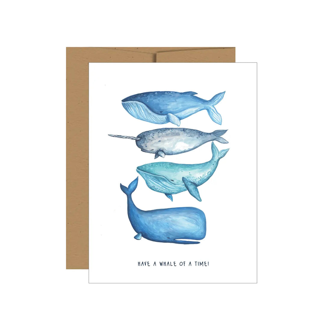 Whale Of A Time Greeting Card