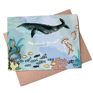 Whale Thank You So Much Greeting Card