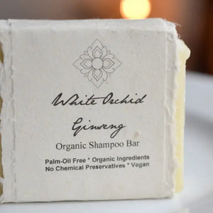 White Orchid Ginseng Shampoo Bar