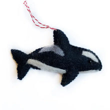 Load image into Gallery viewer, Orca Felt Wool Ornament
