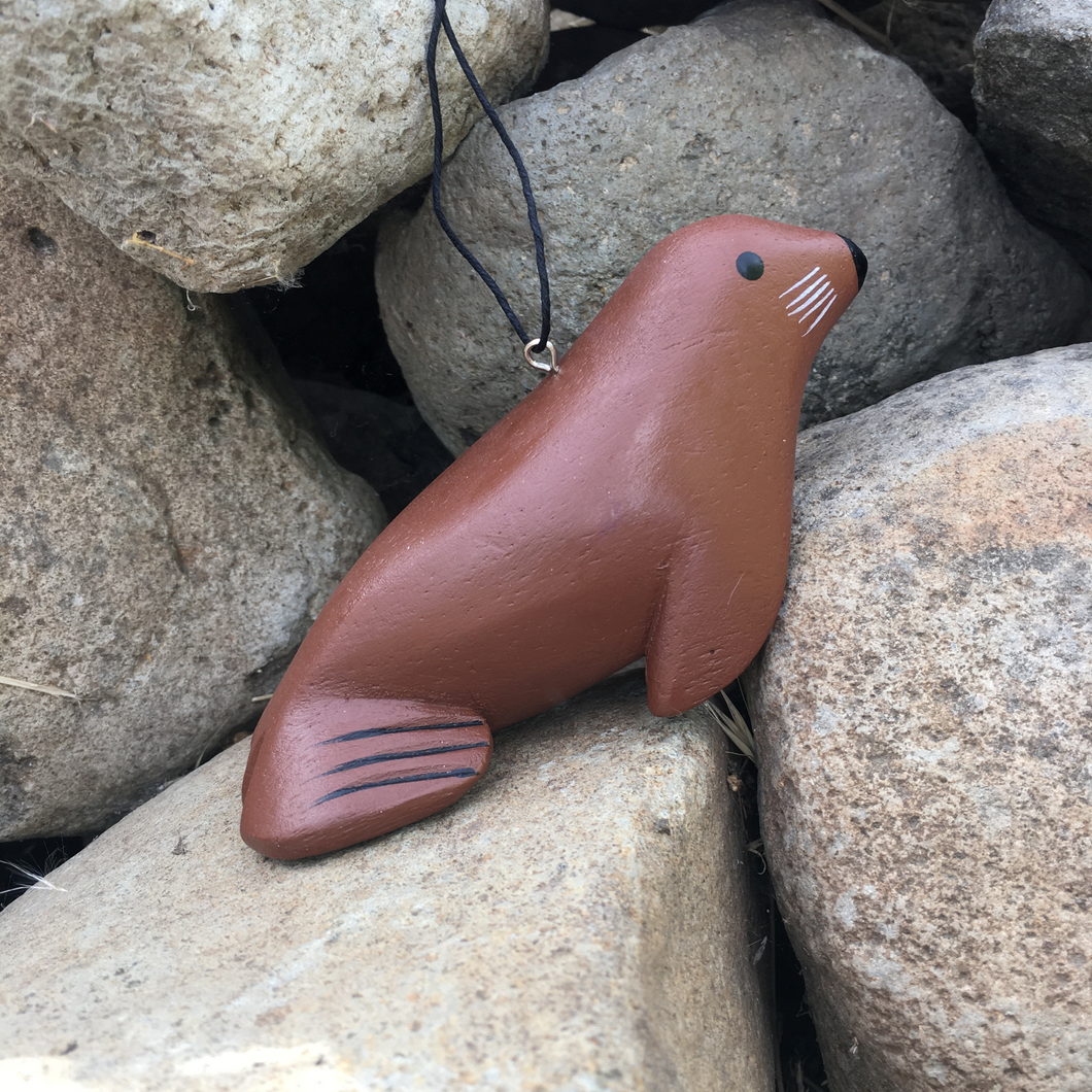 Sea Lion Balsa Wood Ornament