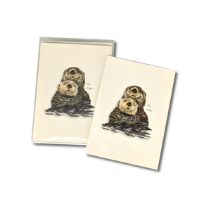 Sea Otter and Baby 8 Card Gift Set