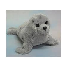 15.5" Wishpets Spotted Gray Seal Stuffed Animal