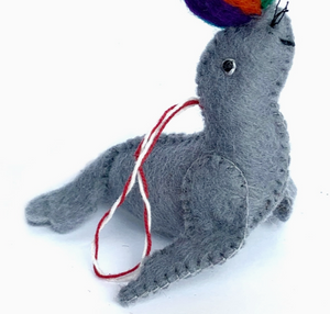 Seal Felt Wool Ornament