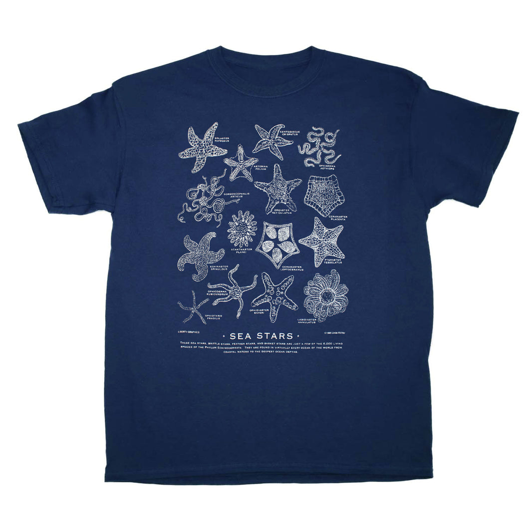 Sea Stars Short-Sleeve Shirt - Navy XXL