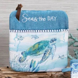 Seas The Day Sea Turtle Pocket Oven Mitt