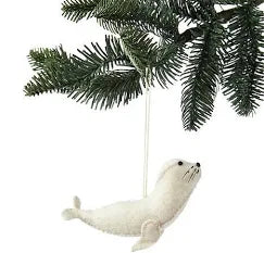 Harbor Seal Felt Ornament