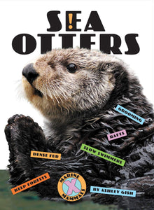 Paperback book with title "SEA OTTERS" and sea otter photo on front